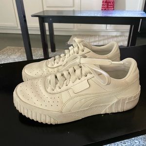 Puma Leather Platform Sneakers
